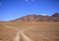 The red color of the landscapes of the Puna, Argentina Royalty Free Stock Photo