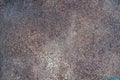 Red color metal, textured surface. Grunge background, old metal sheet, weathered very rusted steel, outdoor material Royalty Free Stock Photo