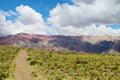 Red color mountains in north Argentina Royalty Free Stock Photo