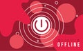 red offline template Royalty Free Stock Photo