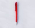 red color pen on white background Royalty Free Stock Photo