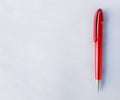 red color pen on white background Royalty Free Stock Photo