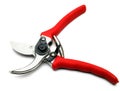 Red Color Pruning Shears Royalty Free Stock Photo