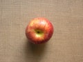 Red color ripe whole Gala apple Royalty Free Stock Photo