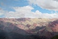 Red color striped mountains, Cerro de siete colores Royalty Free Stock Photo