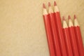 red colored crayons Royalty Free Stock Photo