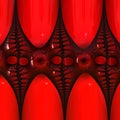 Red-colored metallic shiny futuristic pattern