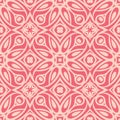 Red colored Ornamental texture pattern geometric joint elements background pattern in vector Royalty Free Stock Photo