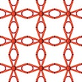 Red colors metal pattern Royalty Free Stock Photo
