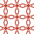 Red colors metal pattern Royalty Free Stock Photo