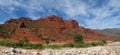 Red colour rock landscape Royalty Free Stock Photo