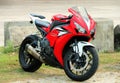 Red colour superbike