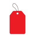 Red coloured Sell tag tag for different use Royalty Free Stock Photo
