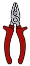 The red combination pliers