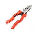 Red Combination Pliers Royalty Free Stock Photo