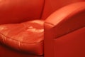 Red comfortable leather chair Royalty Free Stock Photo