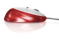 Red computer mouse Royalty Free Stock Photo