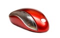 Red computer mouse isolated Royalty Free Stock Photo