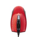 The red computer mouse with a pattern Royalty Free Stock Photo