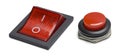 Red Computer Power Buttons