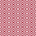 Red concentric diamonds abstract geometric seamless textured pattern background