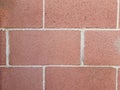 red concrete block wall background Royalty Free Stock Photo
