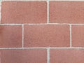 red concrete block wall background Royalty Free Stock Photo
