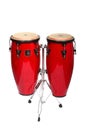 Red Conga Drum Set