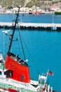 Red Conning Tower on Tugboat