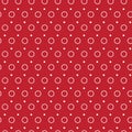 Red contrast seamless pattern background circle circumference design