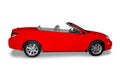 Red Convertible Car Royalty Free Stock Photo