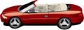 Red convertible cirrus Royalty Free Stock Photo