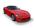 Red Cora sports sedan Royalty Free Stock Photo