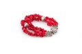 Red coral bracelet Royalty Free Stock Photo