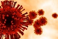 Red Coronavirus Illustration 