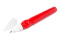 Red correction pen Royalty Free Stock Photo