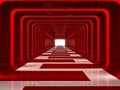 Red corridor Royalty Free Stock Photo