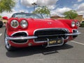 1962 Red Corvette Convertible. Royalty Free Stock Photo