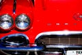 Red 1958 corvette stingray
