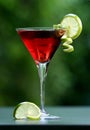 Red cosmopolitan cocktail