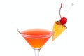 Red Cosmopolitan cocktail with vodka Royalty Free Stock Photo