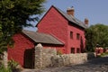 Red cottage in Glamorgan, UK Royalty Free Stock Photo