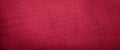 Red cotton material with interesting texture. background Royalty Free Stock Photo