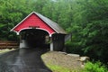 Red covered bridge Royalty Free Stock Photo