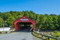 Through the Red Covered Bridge Royalty Free Stock Photo