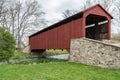 Red Covered Bridge Royalty Free Stock Photo