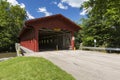 Red Covered Bridge Royalty Free Stock Photo