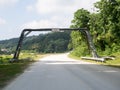 Red crab bridge, Christmas Island, Australia