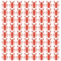 Red Crabs Beach Design Summer Pattern
