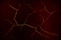 The red crack abstract for background Royalty Free Stock Photo